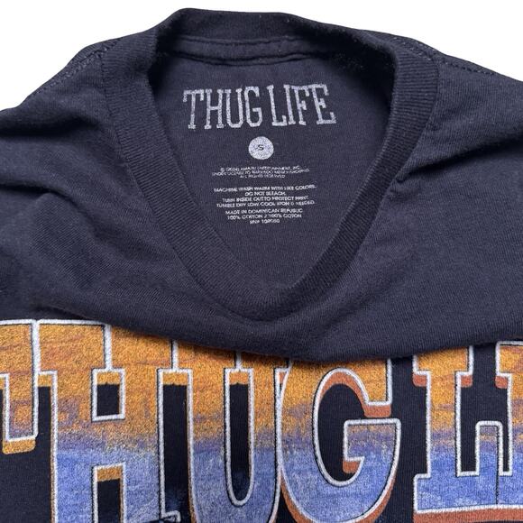 Thug Life 2 Pac Graphic Rap Tee T Shirt Men's S Hip Hop - Picture 3 of 6